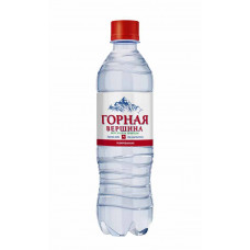Вода Горная вершина минеральная 0,5 л, с газом уп. 12шт