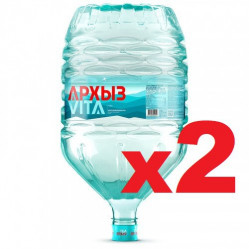 Вода "Архыз Vita" в одноразовой таре 19 литров упаковка 2 шт