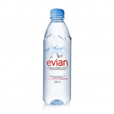 Вода Evian/Эвиан 0,5 литра. без газа. пэт. белый 24 шт. в упаковке