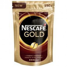 Кофе Nescafe Gold, растворимый сублимированный 150 гр. (пакет)