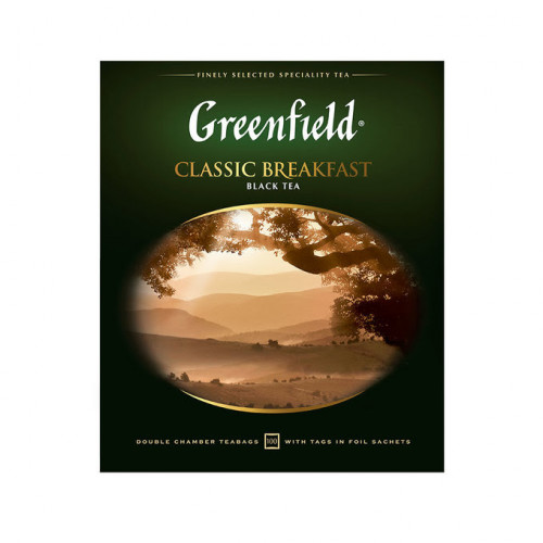 Чай черный Greenfield Classic Breakfast в пакетиках 2 г. 100 шт.