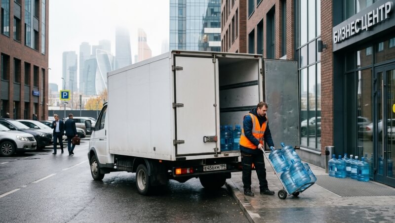 Доставка воды в Москве корпоративным клиентам (юридическим лицам)